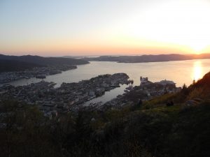 Vista di Bergen dalla Fløibanen