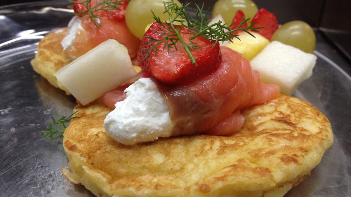 Per il vostro brunch provate i pancakes al salmone