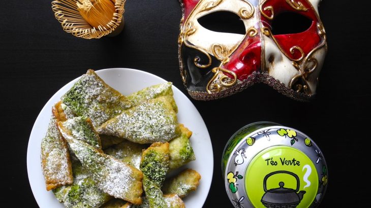 La ricetta delle chiacchiere di Carnevale al tè verde